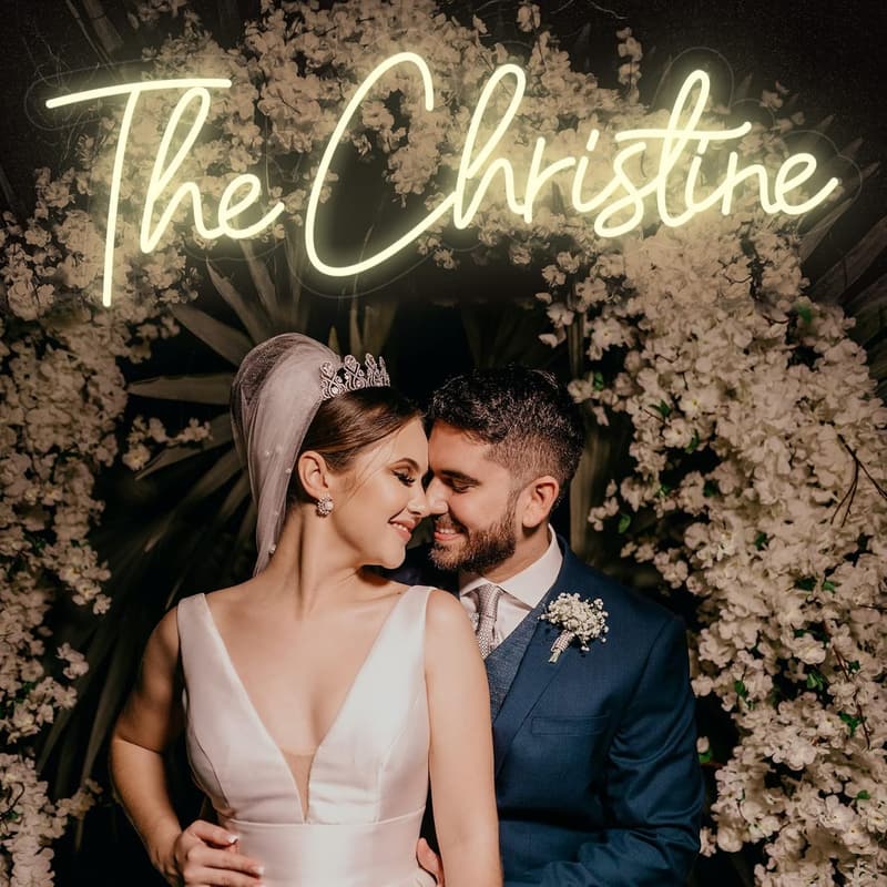 Personalisierte LED-Neon-Schilder für Hochzeit und Feierlichkeiten
