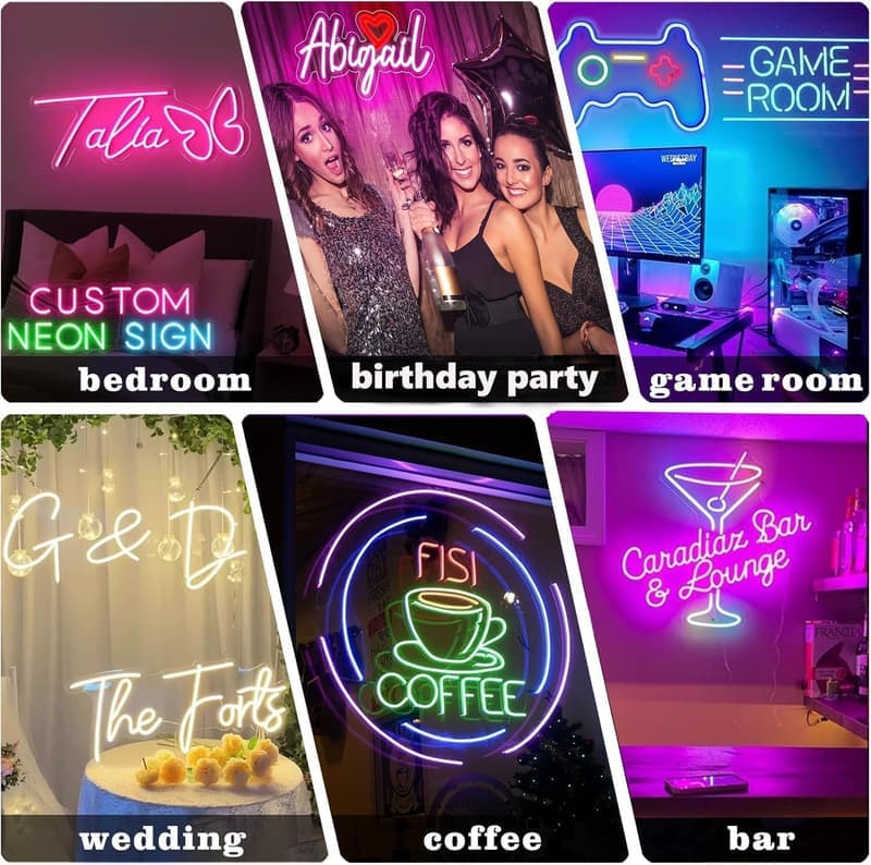 Personalisierte Neon Leuchtreklame für Bar, Hochzeit oder Party