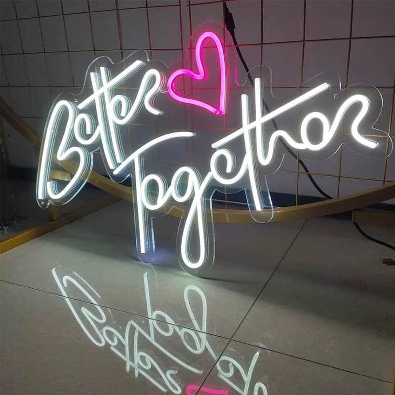 Personalisierte LED-Neonlichter für Wanddekoration – Geschenk zur Hochzeit oder Geburtstag