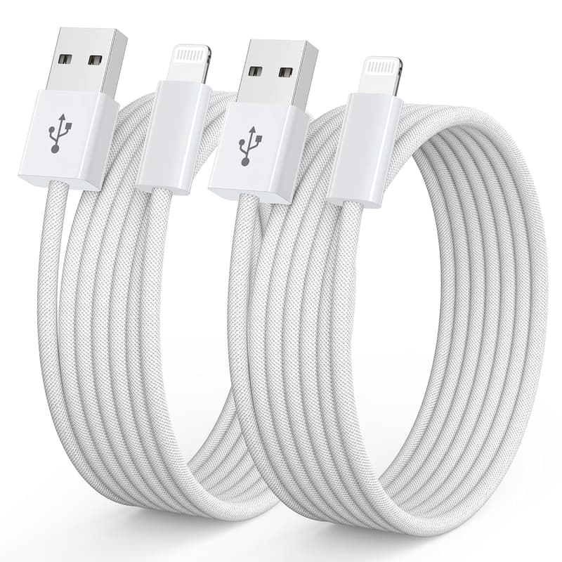 Original Apple Ladekabel 2er Set 1m, MFi-zertifiziert für iPhone 14-5 SE