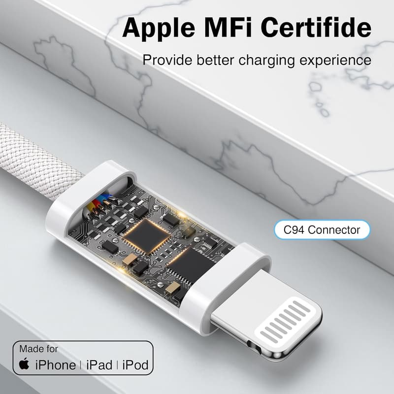 Original Apple Ladekabel 2er Set 1m, MFi-zertifiziert für iPhone 14-5 SE
