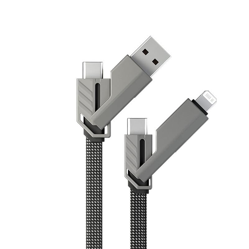 Titan Sports 4-in-1 Multi-Schnellladekabel 1,5m bis 240W, USB-C & Apple