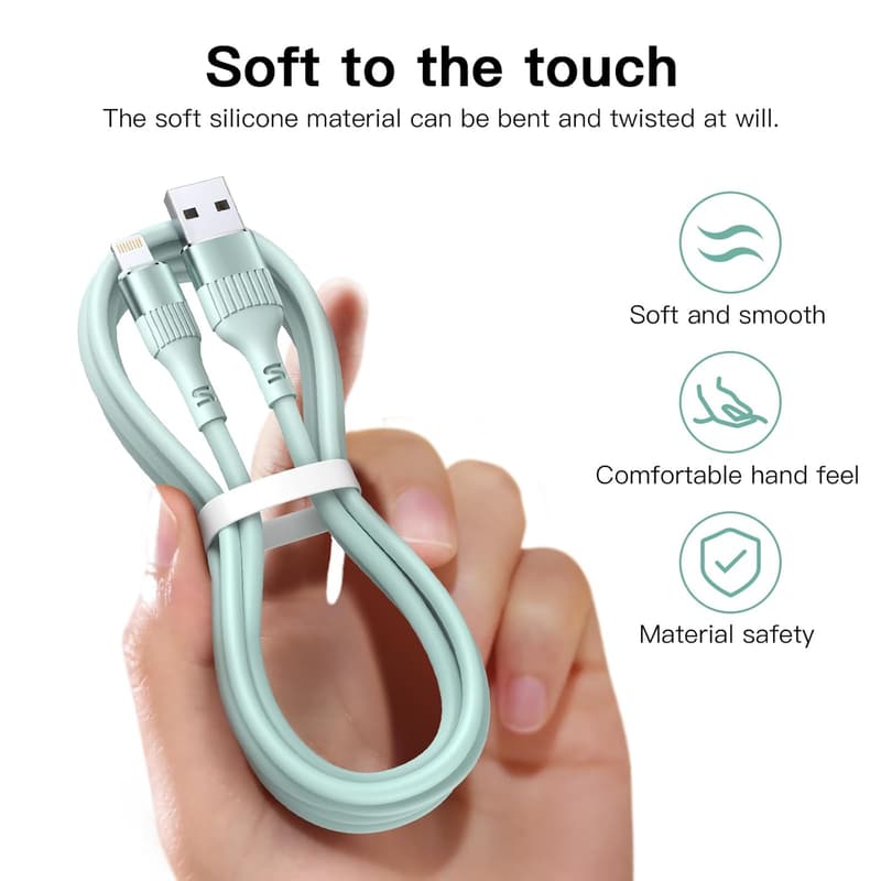 MFi-zertifiziertes 3er-Set iPhone Lightning-Ladekabel 1,8m
