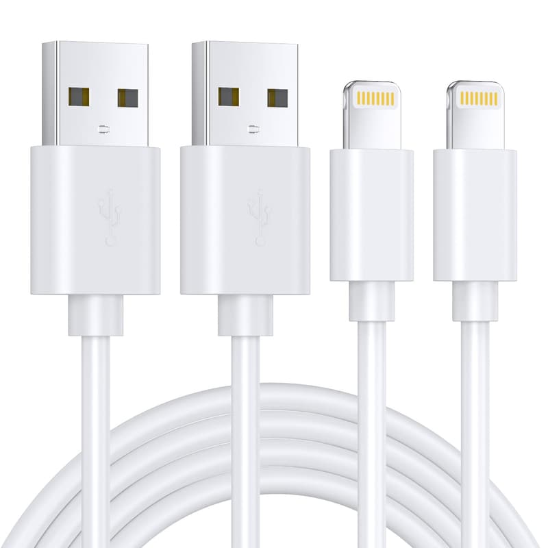 MFi-zertifiziertes iPhone Lightning Ladekabel 2er Pack, 1m, für Apple Geräte