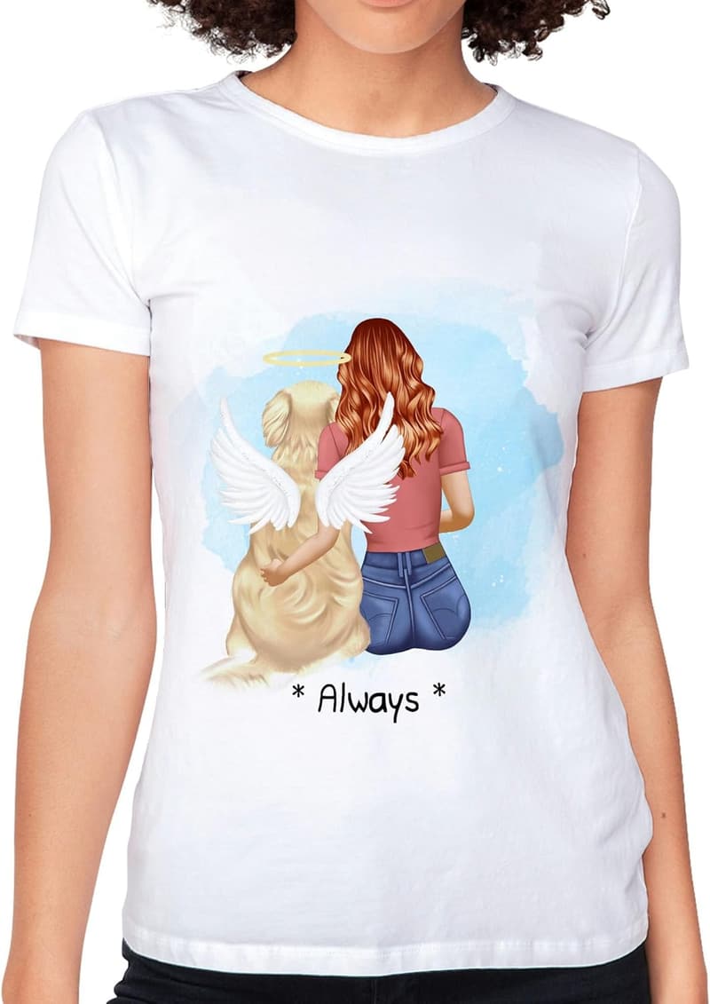 Personalisierte T-Shirt für Hundemama mit Name & Spruch