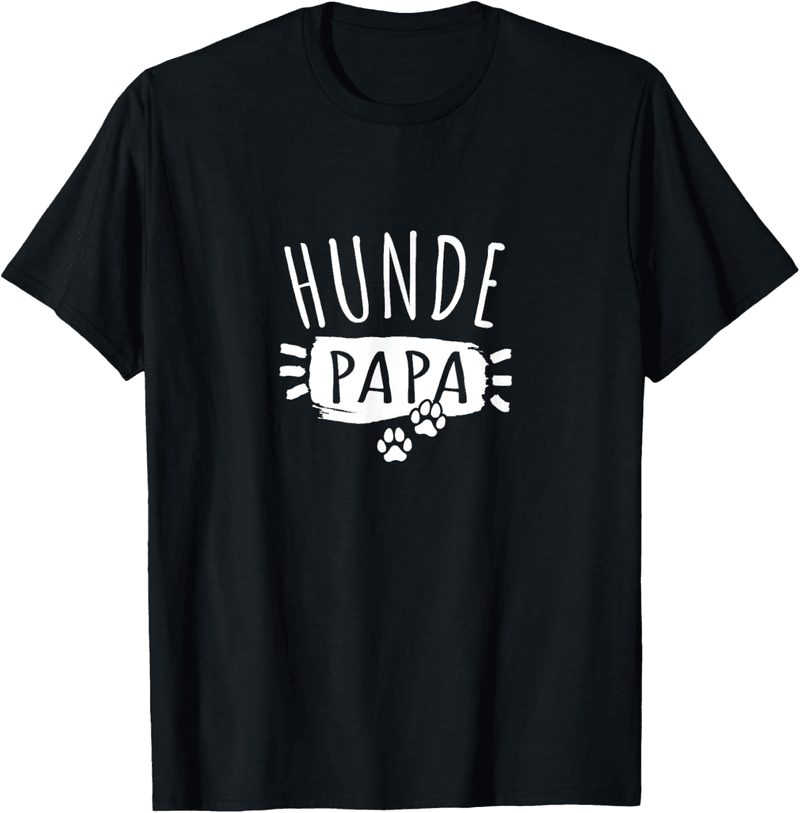 Hunde Papa T-Shirt - Geschenk für Hundeeltern