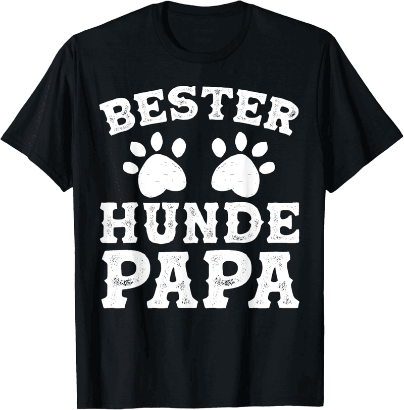 Lustiges T-Shirt für Herren zum Vatertag für den besten Hunde-Papa