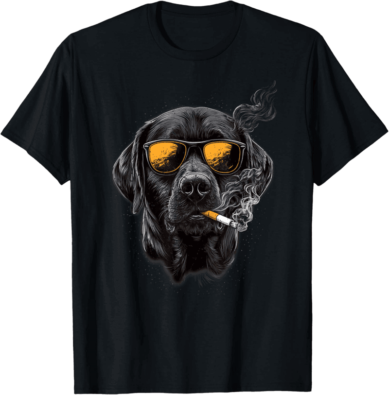 T-Shirt für Männer: Lustiger Labrador-Hund 