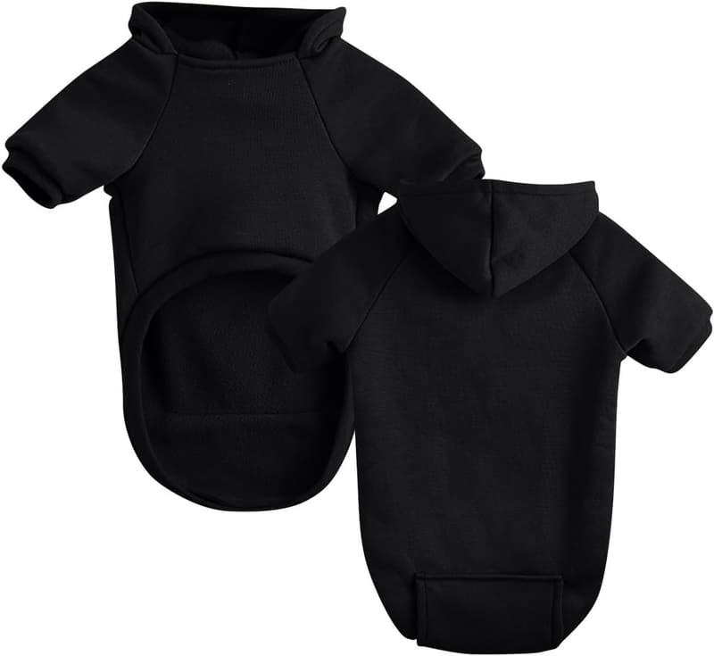 Personalisierter Hund-Hoodie mit Foto und Namen für kleine bis mittlere Hunde