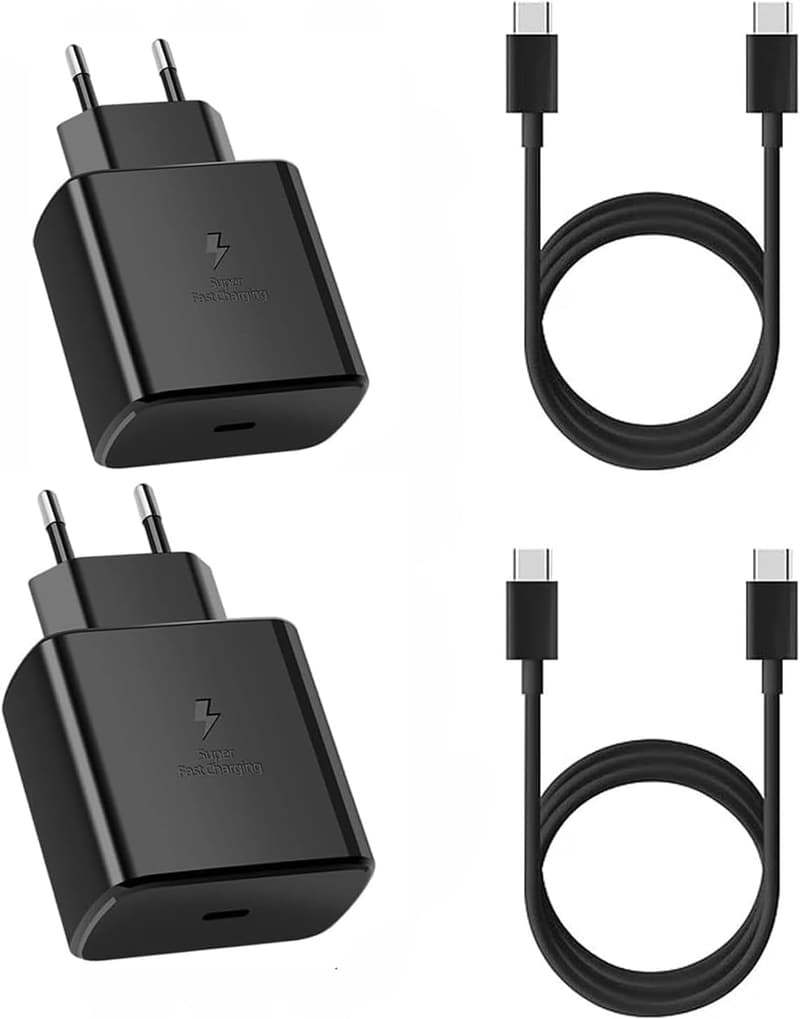 2er Set 45W USB C Schnellladegerät mit 1.5M Ladekabel