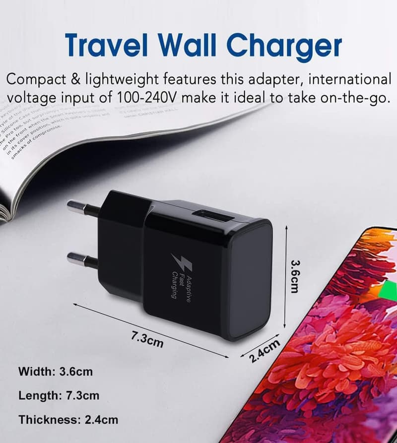 Schnellladegerät mit Kabel kompatibel mit Samsung Galaxy✨