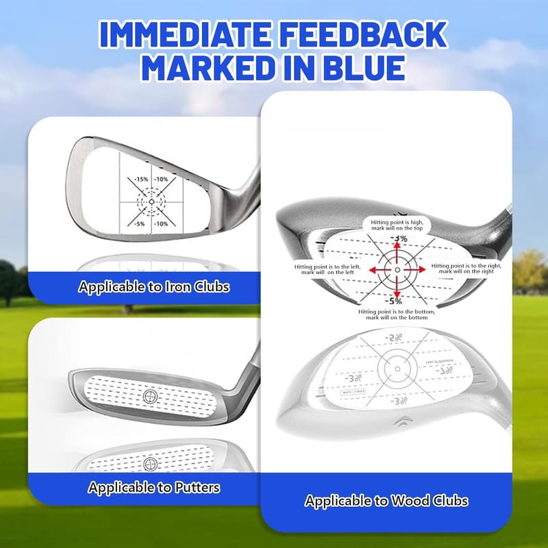 Golf Schlagaufkleber Set - 120 Stück für präzises Training