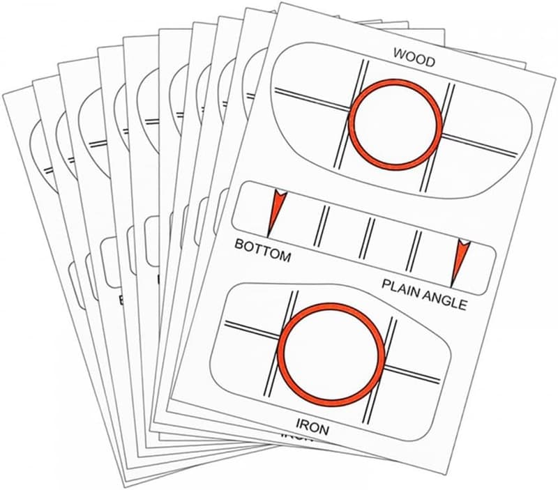 10er Set Golf Impact Tape für Golfschwung-Training