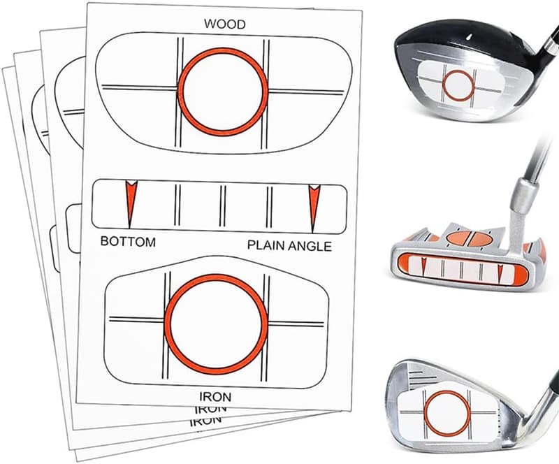 10er Set Golf Impact Tape für Golfschwung-Training