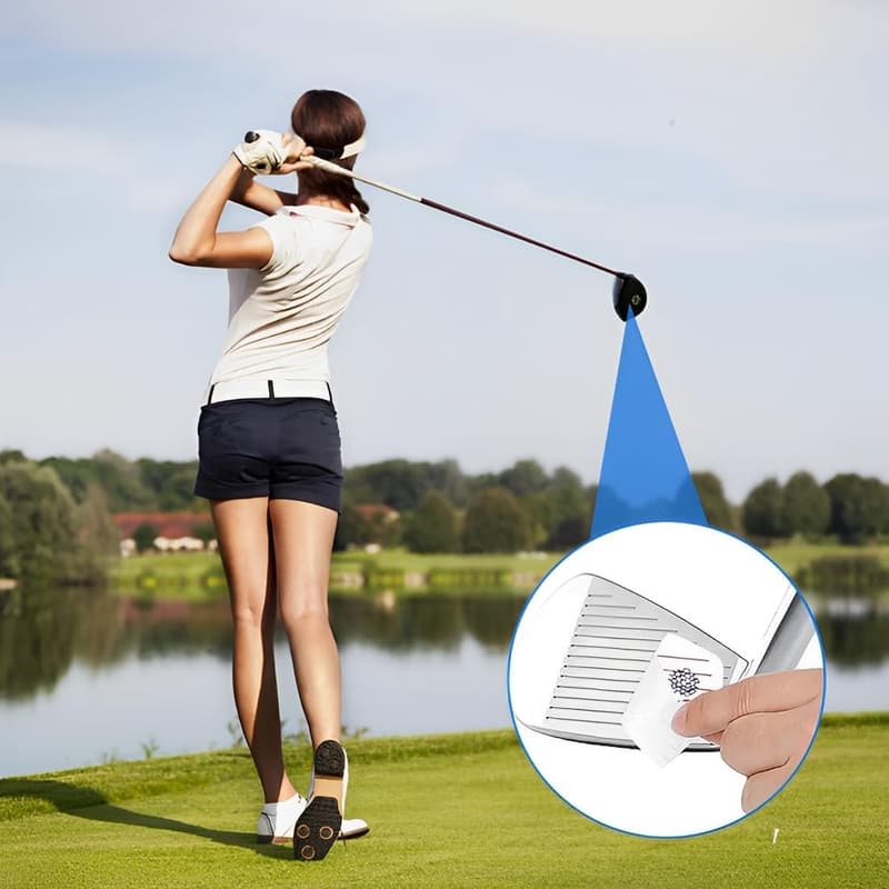 20 Stück Golf Impact Sticker - Wetterfeste Trainingshilfe für den Sweet Spot