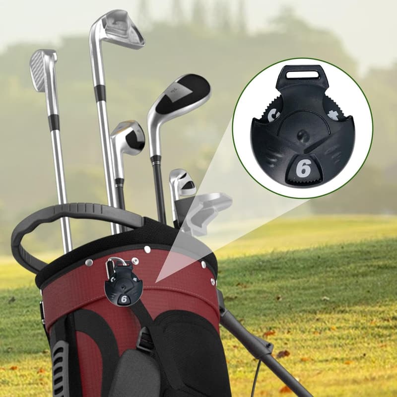 Nummerierte Etiketten für Golfschläger-Kopfbedeckungen – Verschleißfest