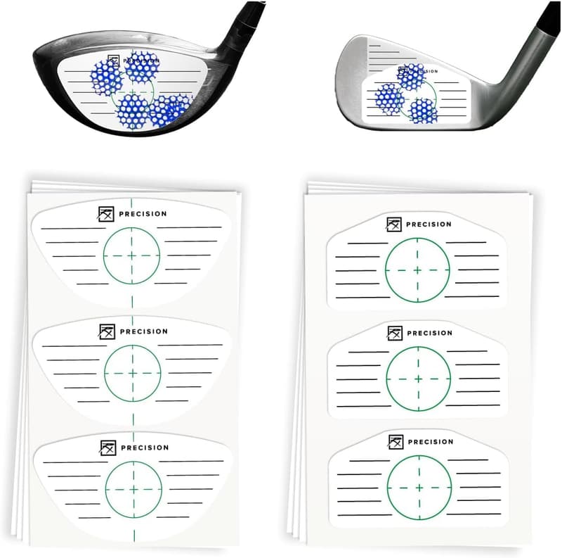 Golf Impact Tape für Schwungtraining – 300 Etiketten für Präzision