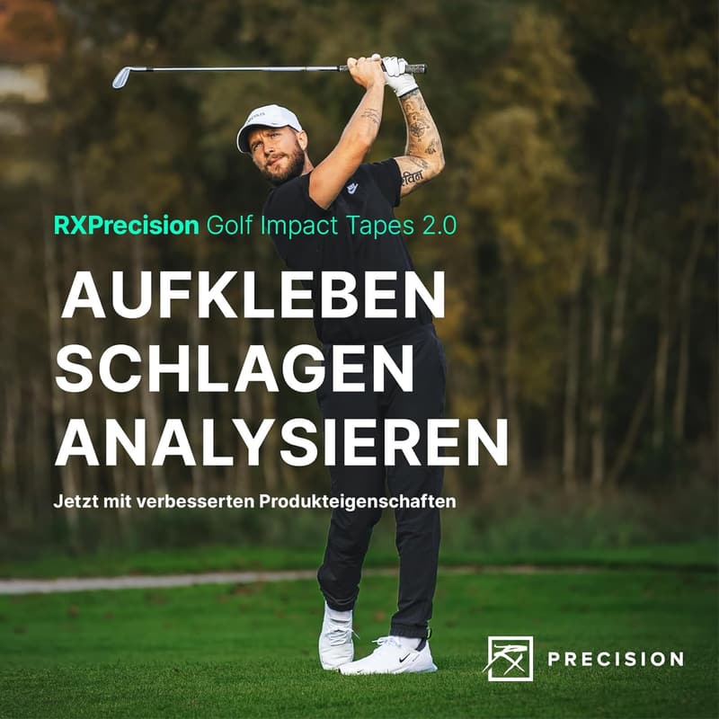 Golf Impact Tape für Schwungtraining – 300 Etiketten für Präzision