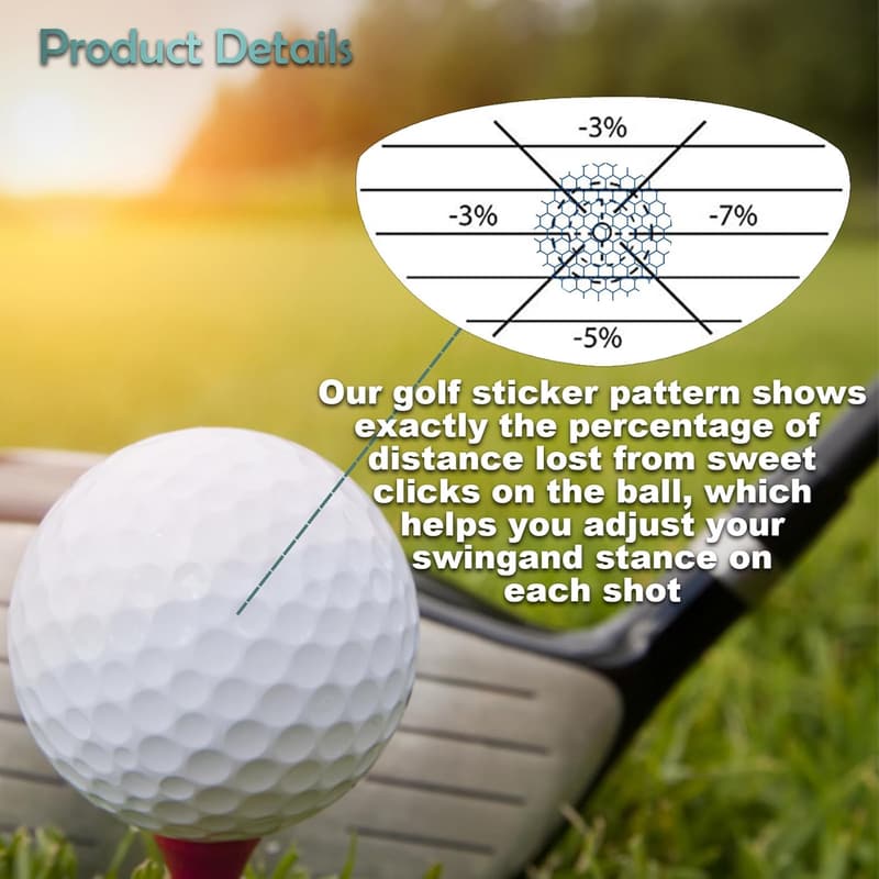 Golf Impact Tapes – 100 Stück Trainingshilfen für präzisen Golfschwung
