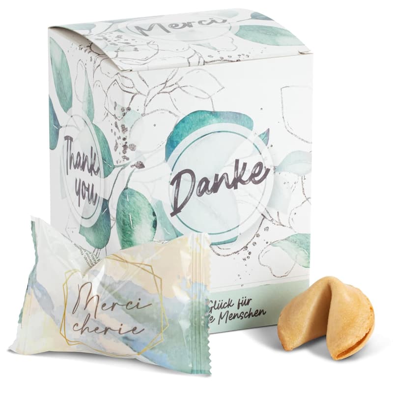 10 Glückskekse Danke – Dankeschön-Geschenke zur Hochzeit – Made in Germany