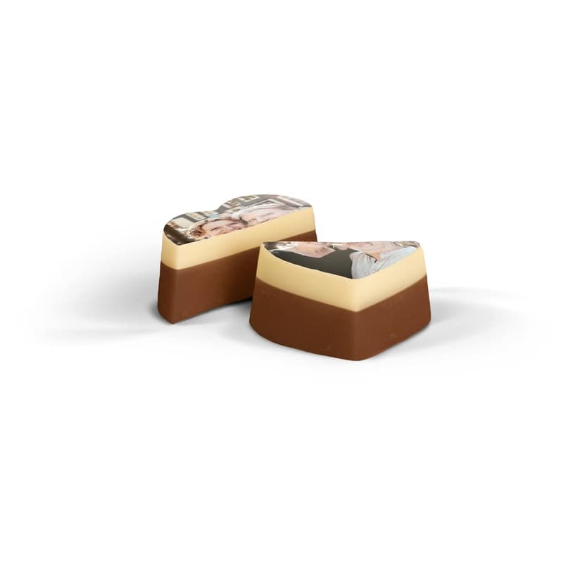 Personalisierte Pralinen mit Foto in Geschenkbox - Vatertagsgeschenk (12 Stück)