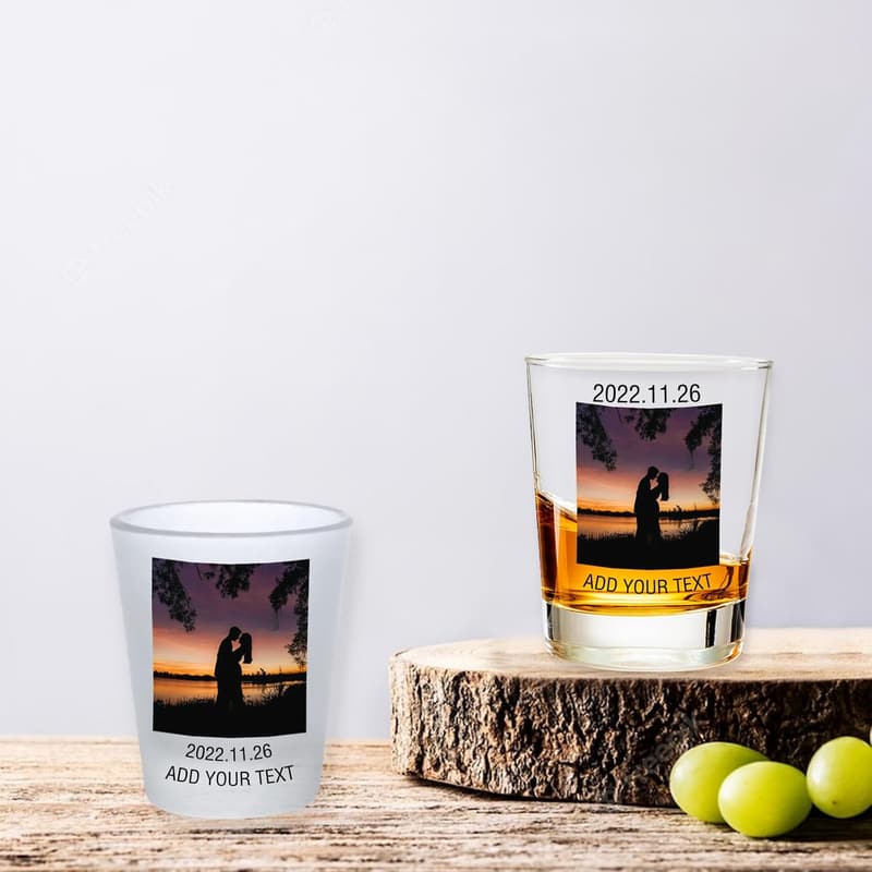 Personalisierte Schnapsgläser mit Foto für Whiskey-Liebhaber