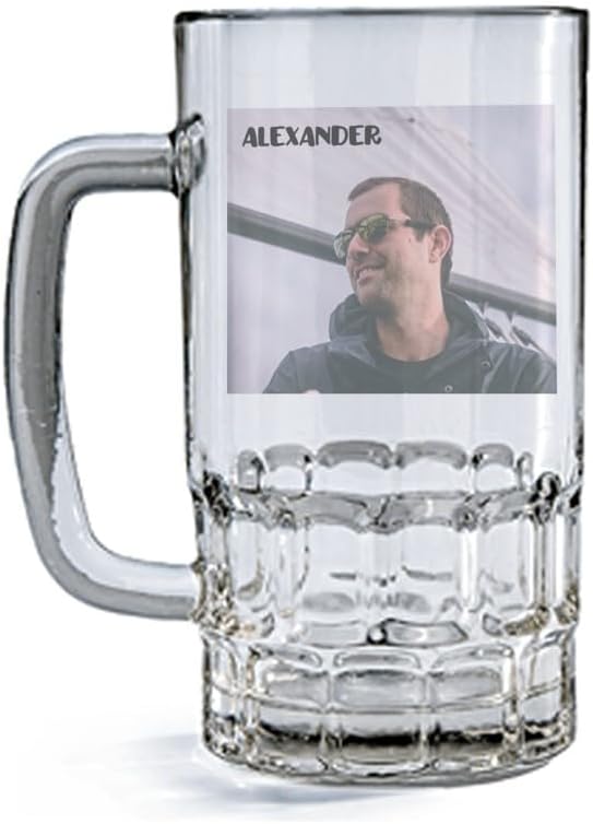 Personalisierte Bierkrüge mit Foto und Text - 500 ml Geschenkidee
