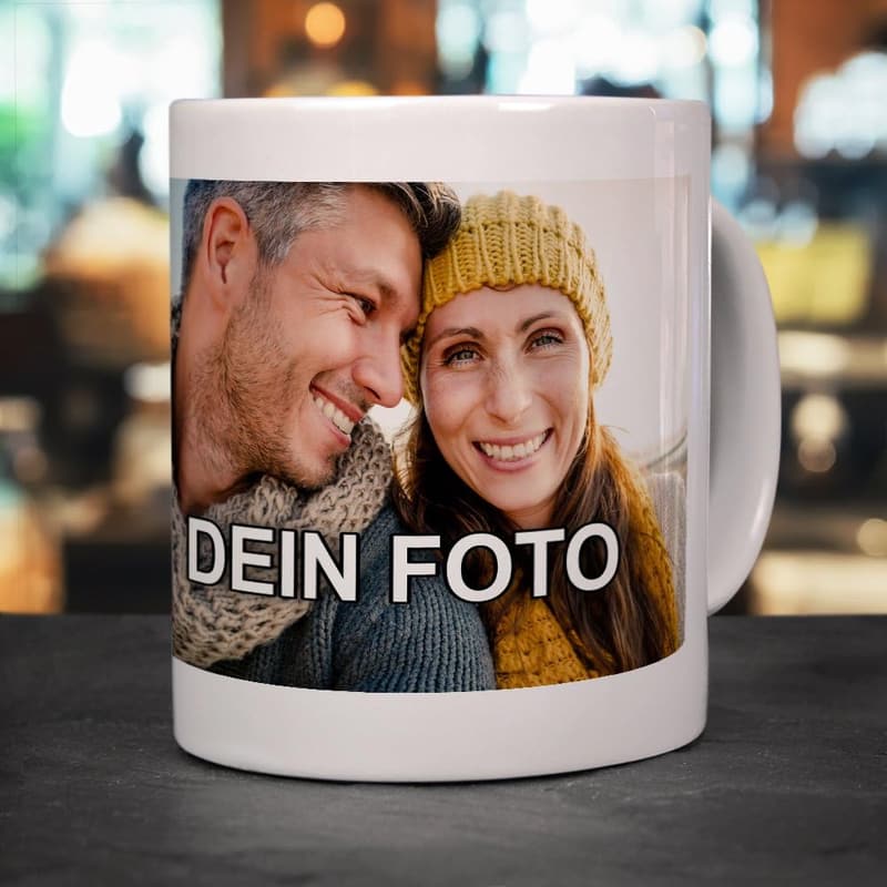 Personalisierte Fototasse für kreative Kaffeeliebhaber