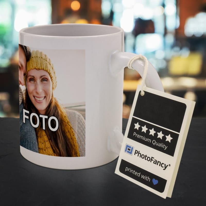 Personalisierte Fototasse für kreative Kaffeeliebhaber