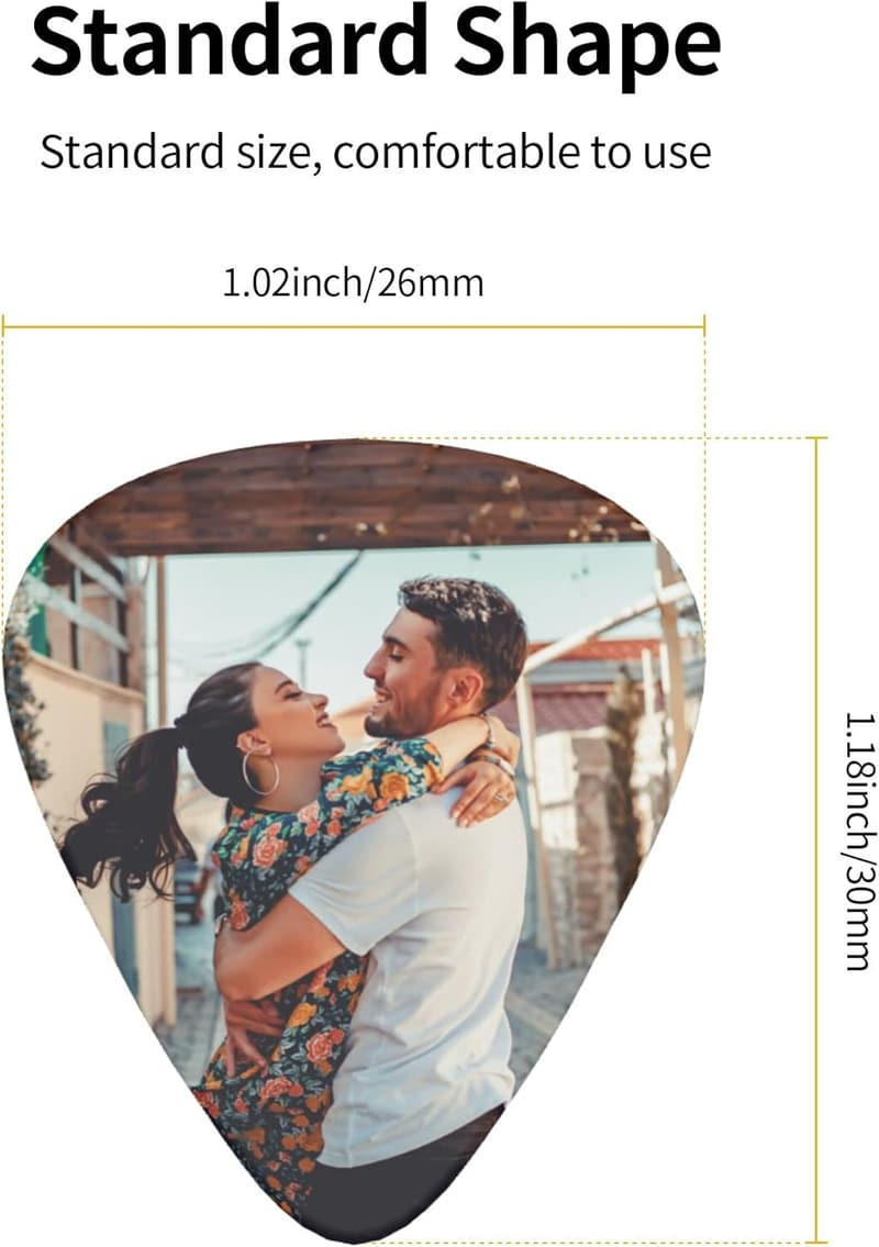 Personalisierte Gitarren-Plektren mit Foto/Logo, 0,71 mm