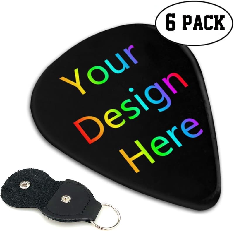 Personalisierte Gitarrenplektren - 6er Set für Musiker