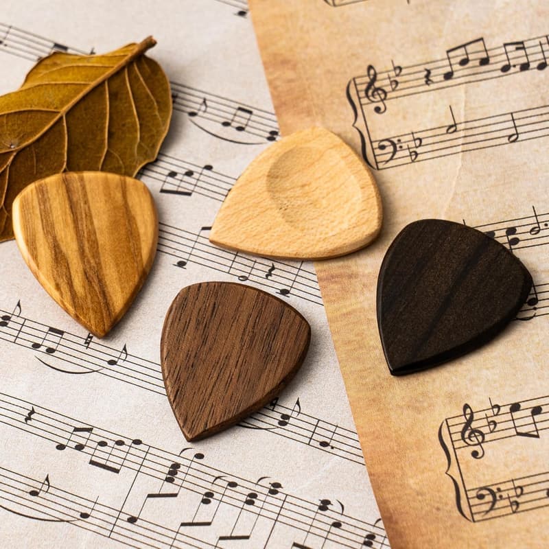 Personalisierte Holz-Gitarrenplektren mit Box für Männer