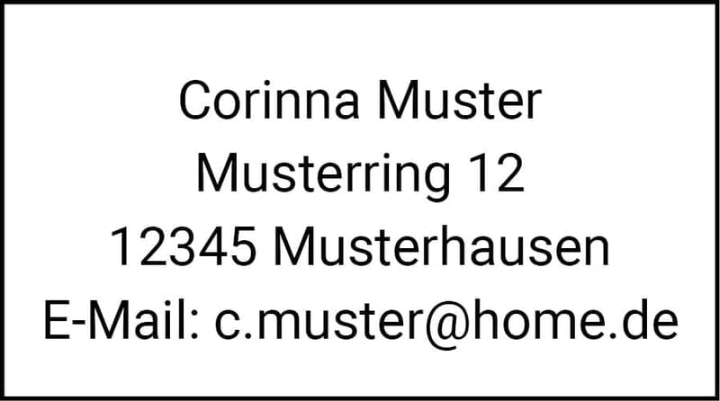 Personalisierte Adressaufkleber 195 Stück 38x21,2mm für jeden Anlass