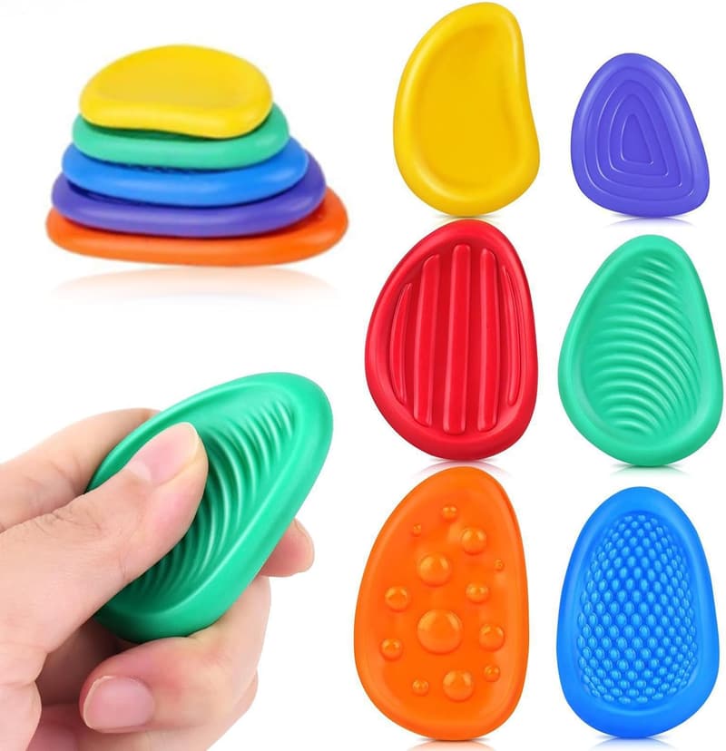 Sensorische Steine für Stressabbau – 6-teiliges Set