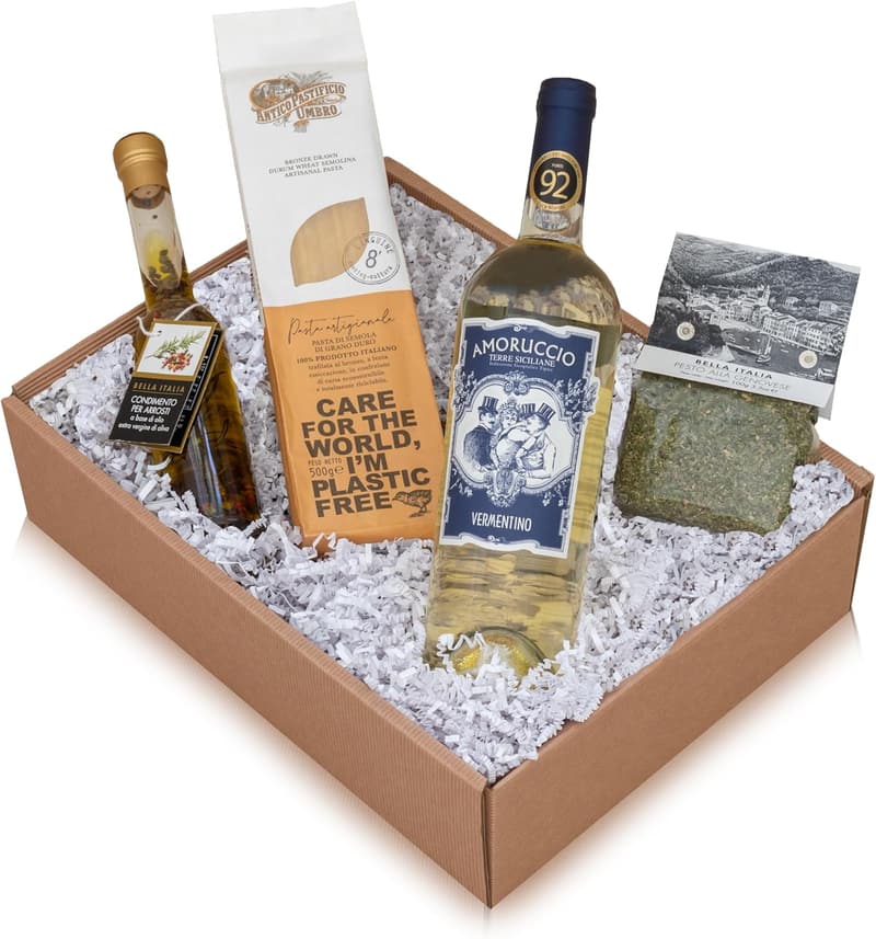 La Dolce Vita Wein- und Pasta Geschenkset für Feinschmecker