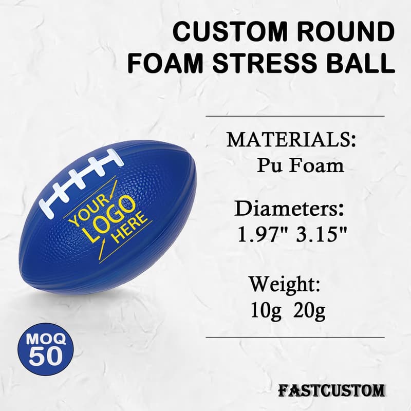 Personalisierter Baseball-Stressball mit Logo für Firmengeschenke