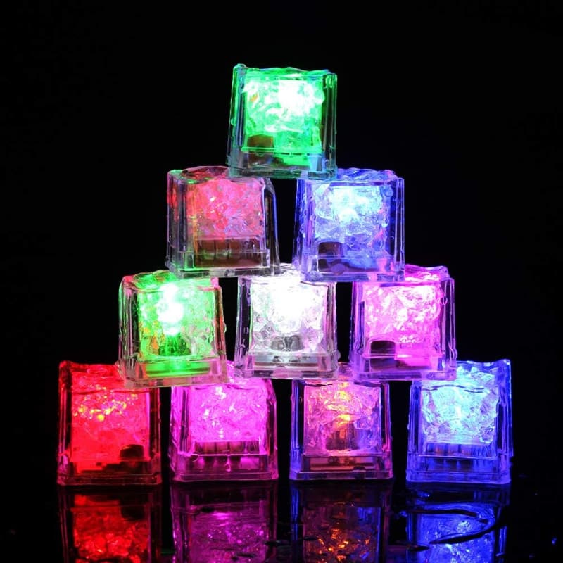 LED Eiswürfelschale 12er Pack für Hochzeiten und Weihnachtsfeiern