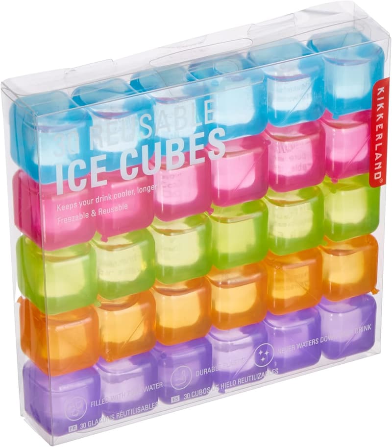 Eiswürfelform Set aus Kunststoff, 30 Stück, bunt