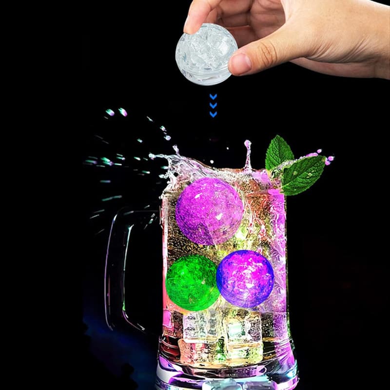 12 Stück LED Eiswürfel für Getränke – Wasseraktiviert für Partys und Veranstaltungen