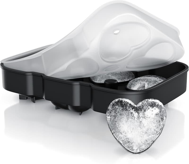 Eiswürfelform Silikon für Herzen – 6er Set – BPA-frei – spülmaschinengeeignet