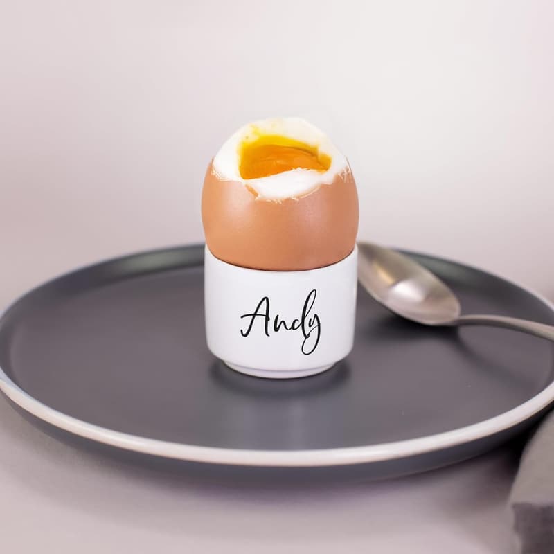 Personalisierter Eierbecher aus Keramik – Individuelles Geschenk zum Geburtstag