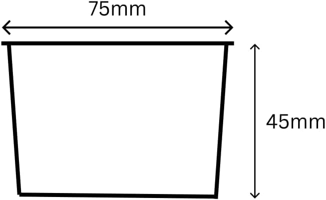 Umweltfreundliche Eisbecher 125ml | 50 Stück aus PLA-Karton, unbedruckt