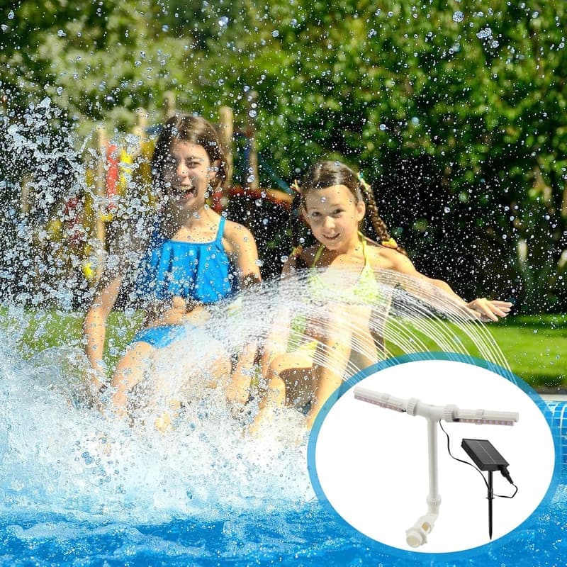 RGB Solar-Poolbrunnen mit Fernbedienung und verstellbarem Sprinkler