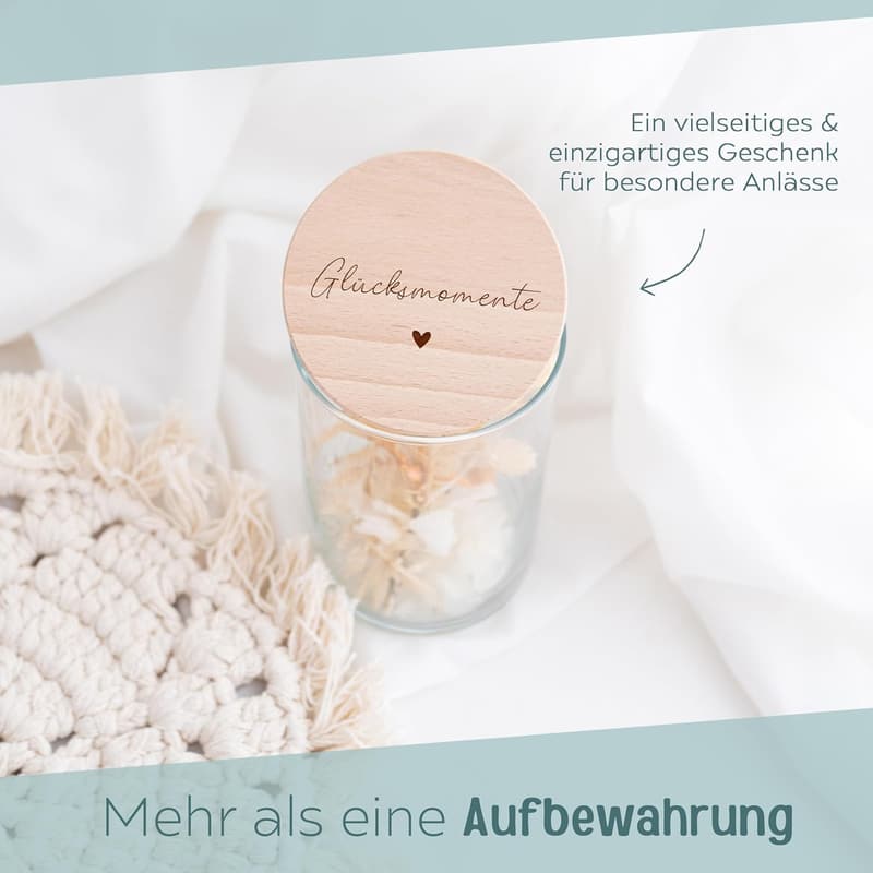 Personalisierte Vorratsgläser mit Gravur – Abschiedsgeschenk für Erzieherinnen