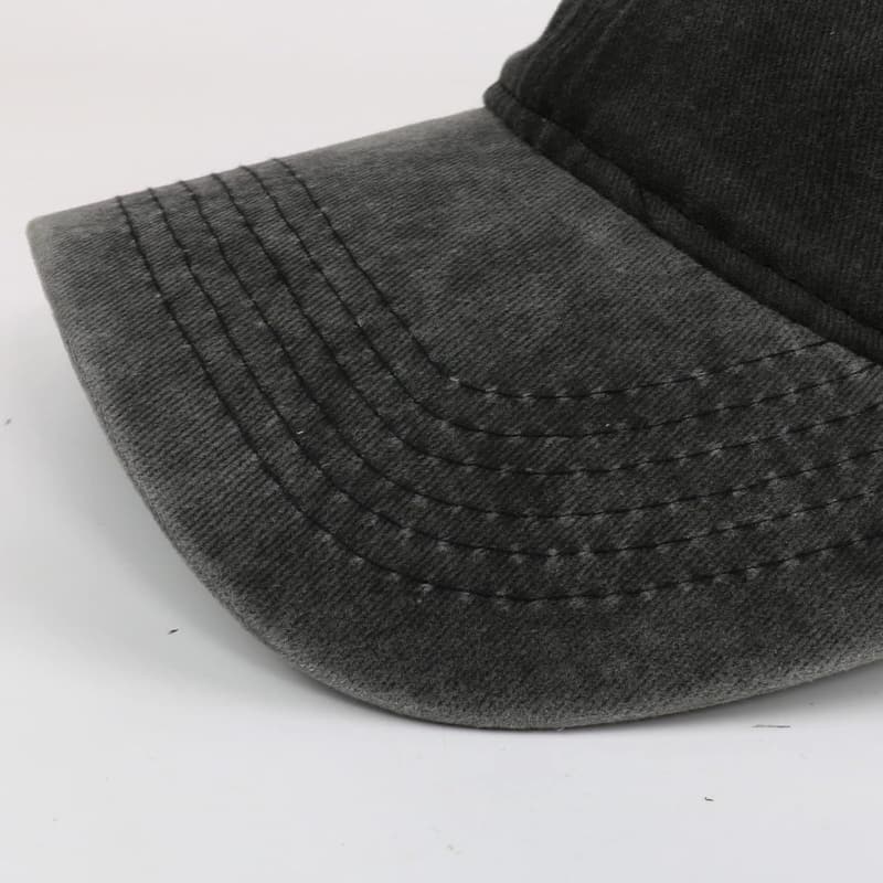 Bestickte Denim-Baseballkappe für Hundeliebhaber
