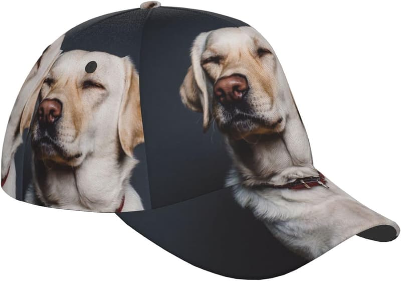 Vielseitige Polyester-Baseballkappe mit gebogenem Rand und Augenaufdruck