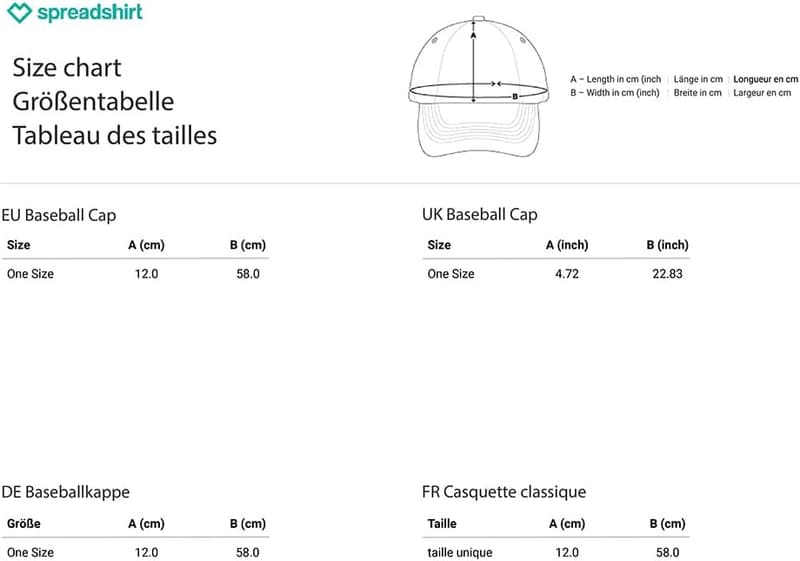 Personalisierbare Baseballkappe mit Foto und Text - Schwarz
