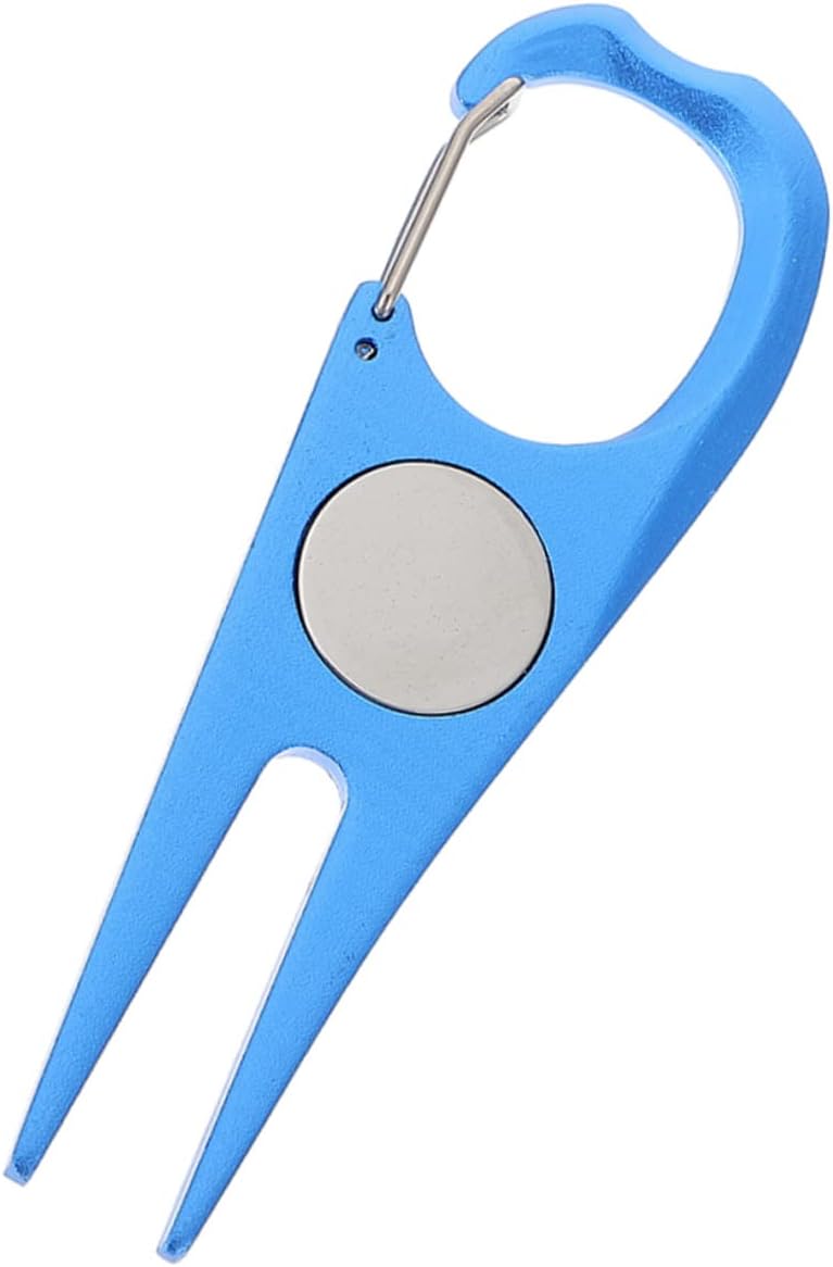 Golfschläger Reparatur Set mit Divot-Werkzeugen und Ballmarker, Edelstahl schwarz