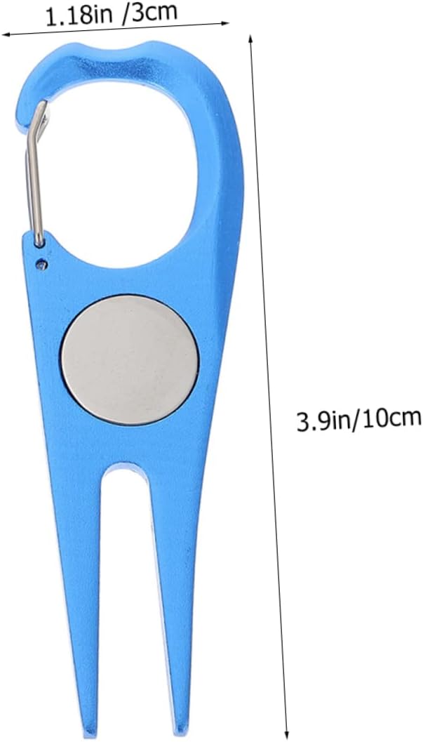 Golfschläger Reparatur Set mit Divot-Werkzeugen und Ballmarker, Edelstahl schwarz