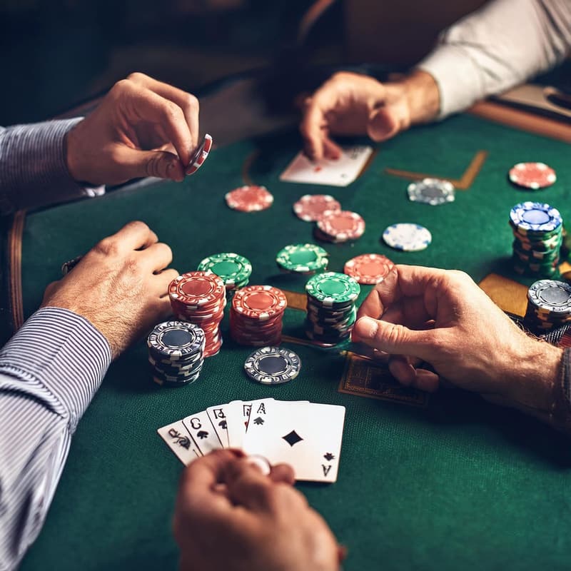 Poker Set mit 300 Chips, 2 Kartendecks und Aluminium-Koffer